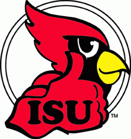 Illinois State Redbirds 1980-1995 Primary Logo vinyl decal